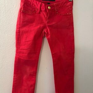 Juicy contour Red/Orange Studded kid’s Jeans